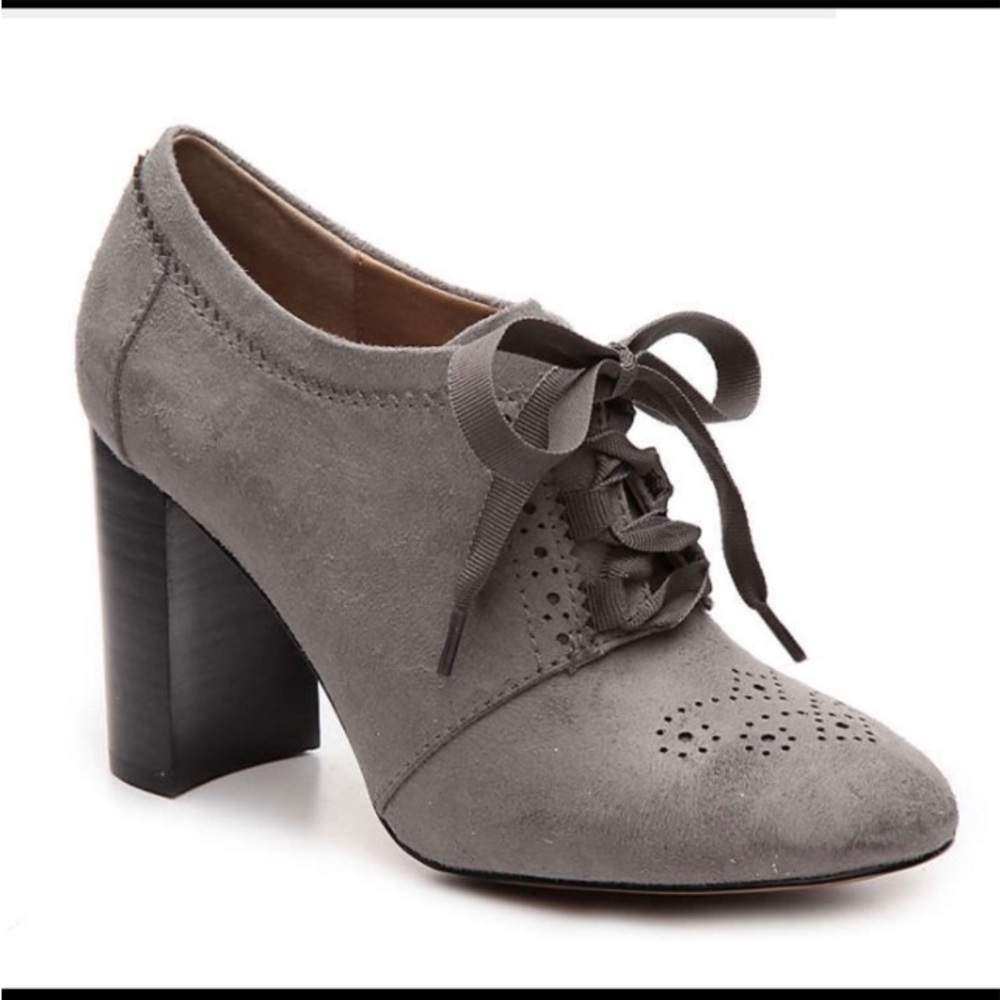 Adrienne Vittadini AV Gose Oxford Lace-up Pump 7.5 Grey Academia Menswear Preppy